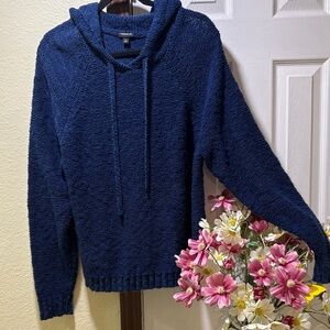torrid Dark Navy Knit Hooded Pullover